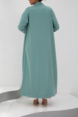 M17 Blue Crepe Abaya